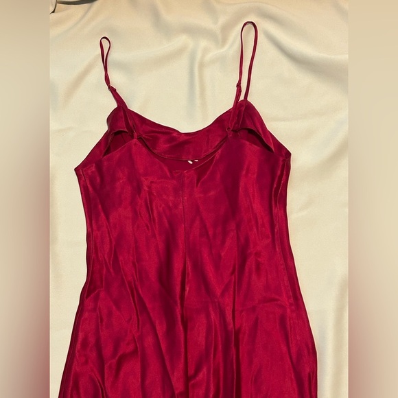 Vintage Victoria’s Secret 100% Silk Golden Embroidered Mini Slip Dress - S - Picture 8 of 11